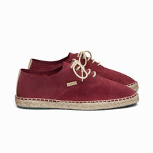 Load image into Gallery viewer, Zapatillas de serraje burdeos para hombre