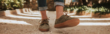 Load image into Gallery viewer, Zapatillas verdes y marrones para otoño e invierno