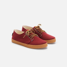 Load image into Gallery viewer, Zapatillas de lona granate de Pompeii