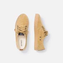Load image into Gallery viewer, Zapatillas amarillas de lona lavada y cordones de algodón