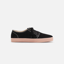 Load image into Gallery viewer, Zapatillas de lona negras para chico