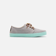 Load image into Gallery viewer, Zapatillas de lona grises para mujer