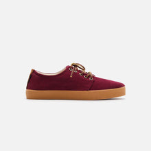 Load image into Gallery viewer, Zapatillas de lona burdeos para mujer