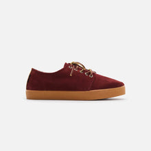 Load image into Gallery viewer, Zapatillas de serraje burdeos para mujer