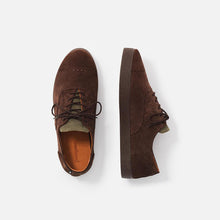 Load image into Gallery viewer, Zapatillas marrones con suela marrón y cordones de algodón